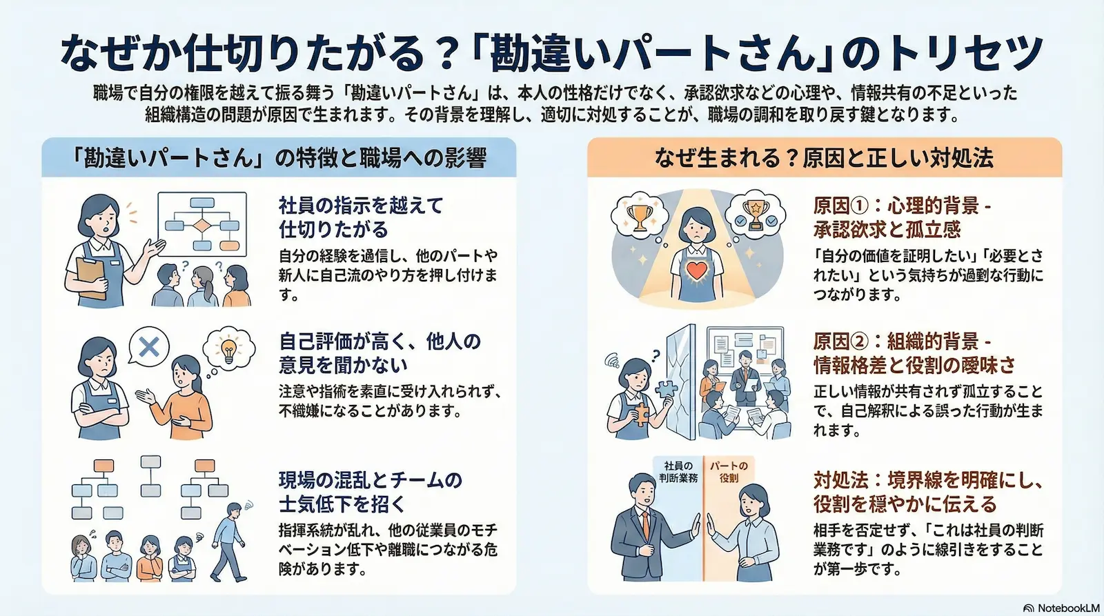 なぜか仕切りたがる?「勘違いパートさん」のトリセツ