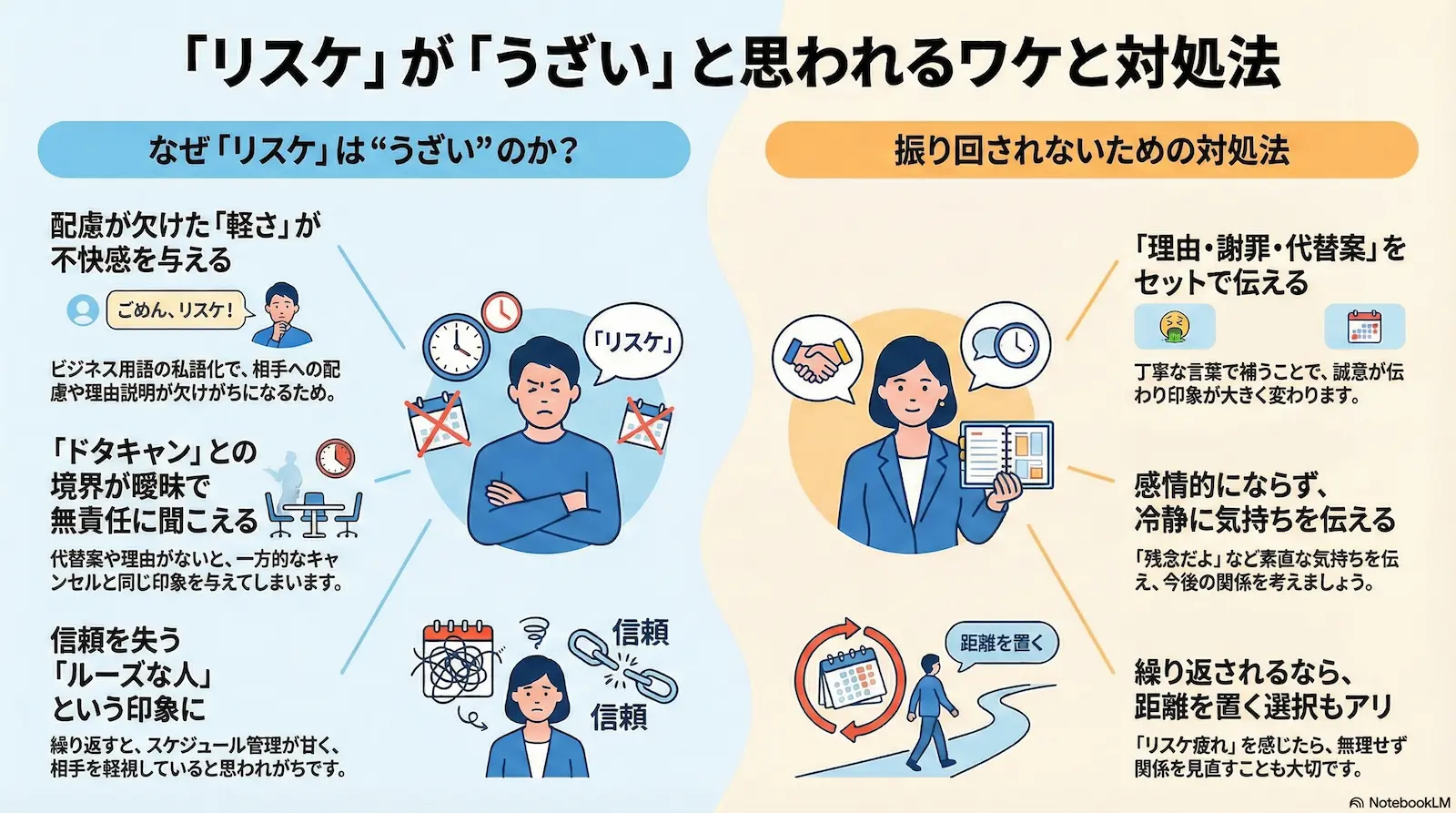 「リスケ」が「うざい」と思われるワケと対処法